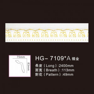 Effect Of Line Plate-HG-7109A outline in gold