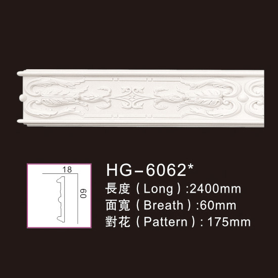 Manufacturer of Pvc Foamed Crown Moulding -
 Carving Chair Rails1-HG-6062 – HUAGE DECORATIVE