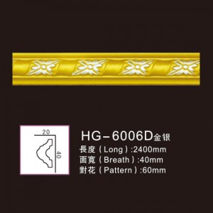 Fast delivery Granite Hollow Column -
 Effect Of Line Plate-HG-6006D gold silver – HUAGE DECORATIVE