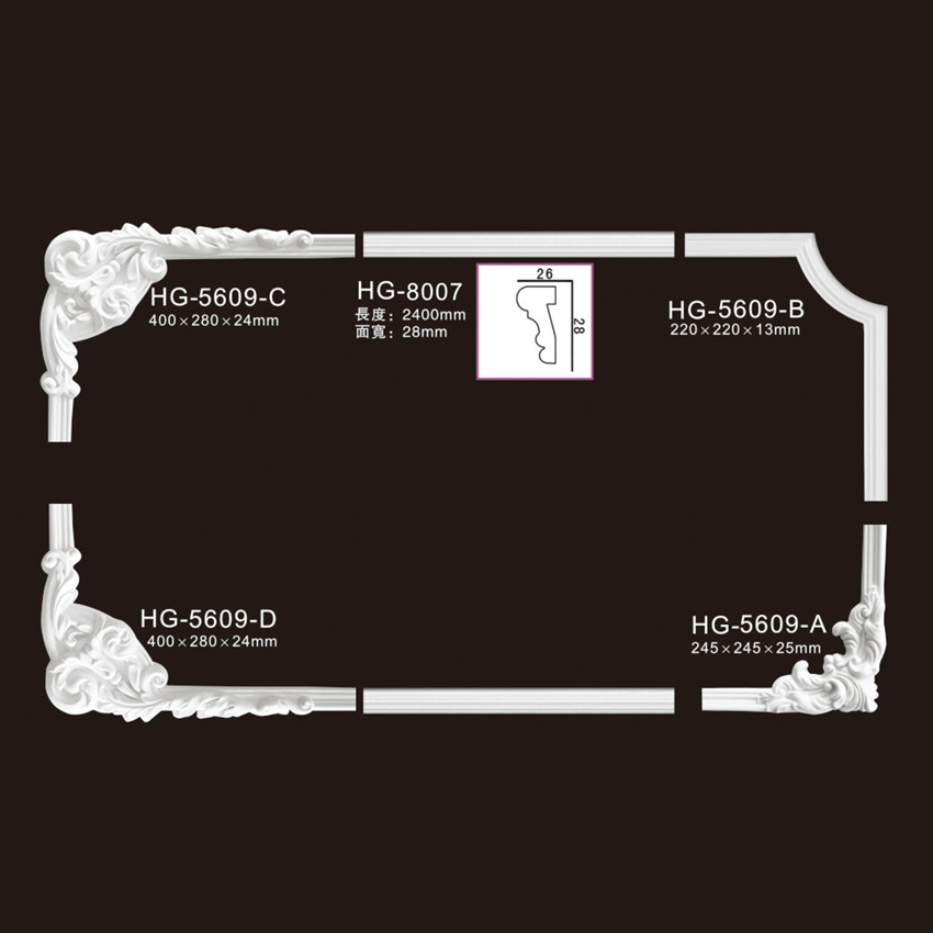 Manufacturer of Suspended Fireplace -
 Elegant Corner & Frames-HG-5609 – HUAGE DECORATIVE