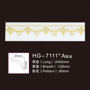 OEM manufacturer Medallion Medal Emblem -
 Effect Of Line Plate-HG-7111A outline in gold – HUAGE DECORATIVE