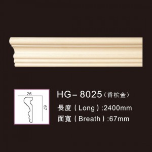 Cheapest Factory Free Standing Fireplace -
 PU-HG-8025 champagne gold – HUAGE DECORATIVE