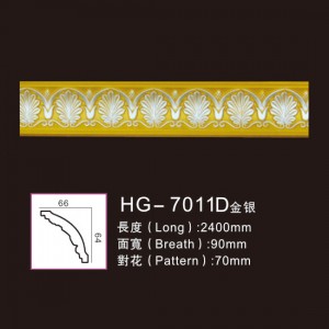 New Arrival China Custom Medallion -
 Effect Of Line Plate-HG-7011D gold silver – HUAGE DECORATIVE