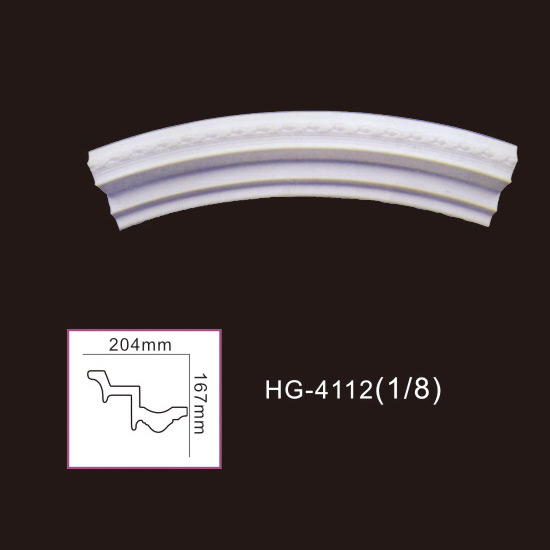Factory Promotional White Primed Crown Moulding -
 Beautiful Lamp Plate-HG-4112 – HUAGE DECORATIVE