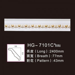Cheap PriceList for Project Hollow Columns -
 Effect Of Line Plate-HG-7101C outline in rose gold – HUAGE DECORATIVE