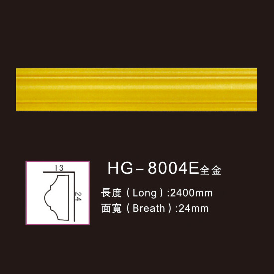 Bottom price Medallion Shapes -
 Effect Of Line Plate-HG-8004E full gold – HUAGE DECORATIVE