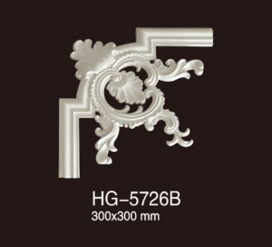 Polyurethane foam corner angle moulding PU wall decor moudling for wall and ceiling decoration-HG-5726B