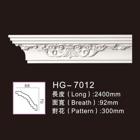 Best Price on Interior Polyurethane Moulding -
 Carving Cornice Mouldings-HG7012 – HUAGE DECORATIVE