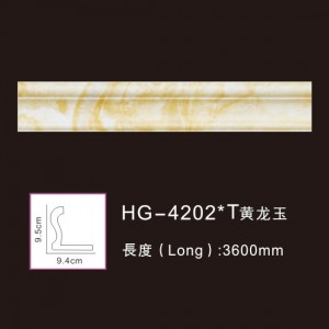 100% Original Factory Europe Style Polyurethane Trim Moulding -
 PU-HG-4202T Huang Long jade – HUAGE DECORATIVE