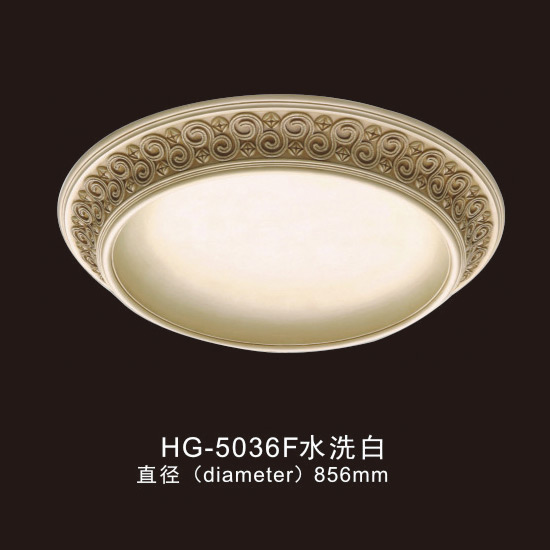 2019 Good Quality Pu Cornice Crown Moulding Material -
 Ceiling Mouldings-HG-5036F water white – HUAGE DECORATIVE