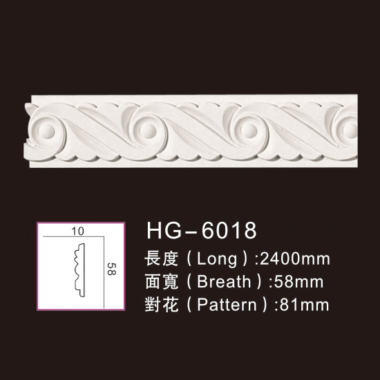 Best-Selling Colored Gypsum Ceiling Crown Moulding -
 Carving Chair Rails1-HG-6018 – HUAGE DECORATIVE