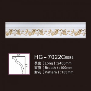 Factory Outlets Polyurethane Corbel -
 Effect Of Line Plate-HG-7022C outline in rose gold – HUAGE DECORATIVE