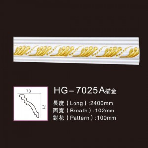 Cheap price Polyurethane Carved Wall Corbel -
 Effect Of Line Plate-HG-7025A outline in gold – HUAGE DECORATIVE