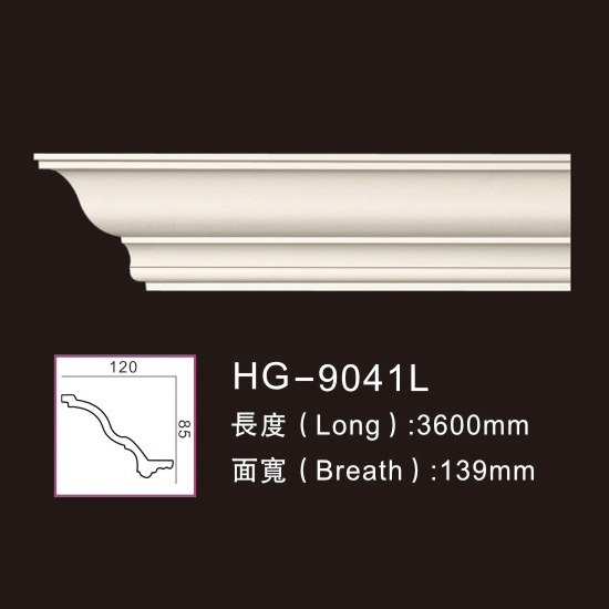 Excellent quality PU Cornice Moulding -
 3.6M Long Lines-HG-9041L – HUAGE DECORATIVE
