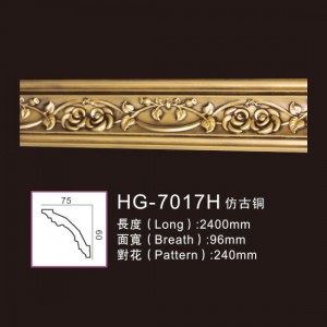 OEM/ODM Manufacturer Wedding Banquet Columns -
 Effect Of Line Plate1-HG-7017H Antique Copper – HUAGE DECORATIVE