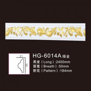 Best Price for Alloy Medallion -
 Effect Of Line Plate-HG-6014A outline in gold – HUAGE DECORATIVE