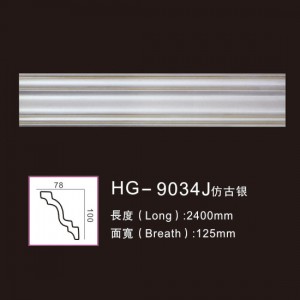 Manufacturer for Flexibel Moulding -
 Effect Of Line Plate1-HG-9034J Antique Silver – HUAGE DECORATIVE