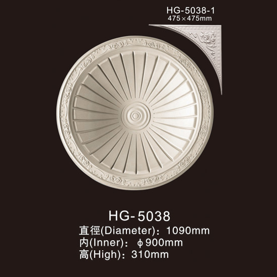 Well-designed Polystyrene Cornice Crown Moulding -
 Ceiling Mouldings-HG-5038 – HUAGE DECORATIVE