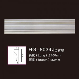 China Cheap price Cornice Moulding Design -
 Effect Of Line Plate1-HG-8034J Antique Silver – HUAGE DECORATIVE