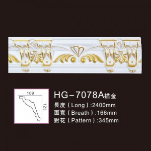 Effect Of Line Plate-HG-7078A outline in gold