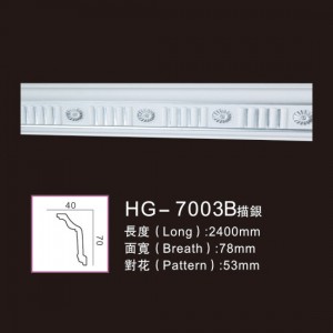 Effect Of Line Plate-HG-7003B outline in silver
