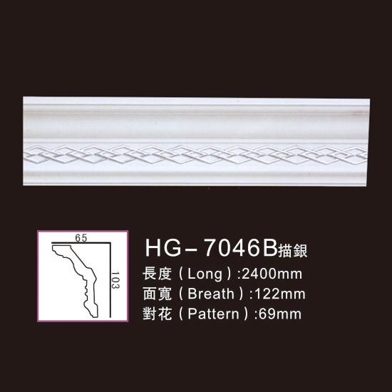 China wholesale White Marble Fireplace -
 Effect Of Line Plate-HG-7046B outline in silver – HUAGE DECORATIVE